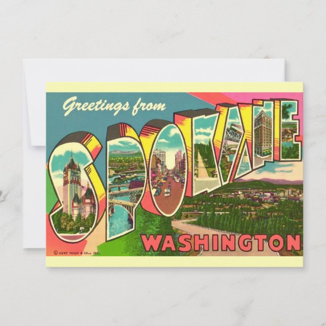 Spokane Washington Moving Announcement (Front)