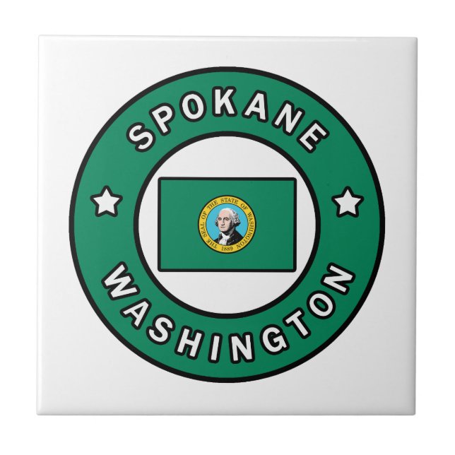 Spokane Washington Tile (Front)