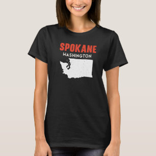 Spokane Washington USA State America Travel Washin T-Shirt