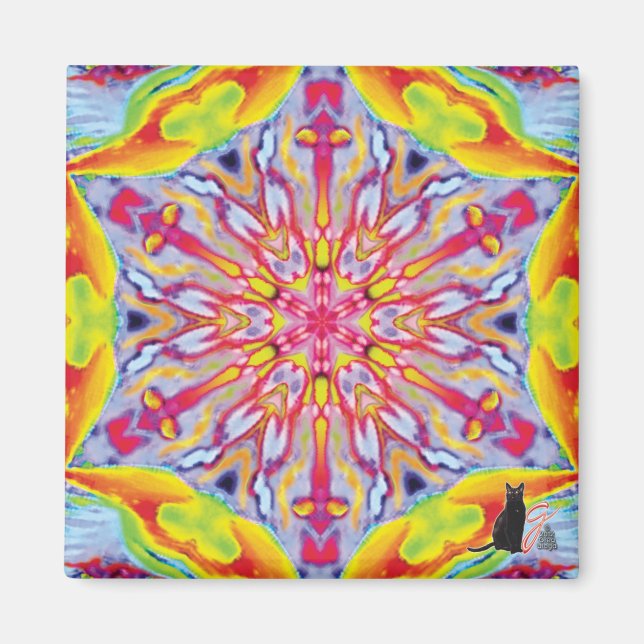 Spokes Kaleidoscope Magnet (Front)