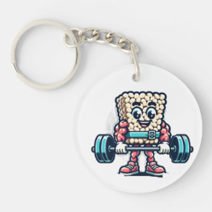 spongbob Lifting Weights Keychain