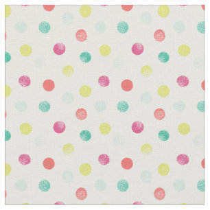 Sponged Dots Patterned Fabric (Brights)