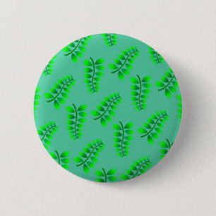 Sponged Foliage Pattern 2 Inch Round Button