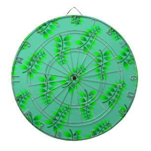 Sponged Foliage Pattern Dartboard