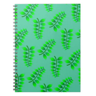 Sponged Foliage Pattern Notebook