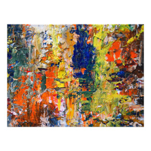 Spontaneous Abstraction – Oil Painting Textures Photo Print