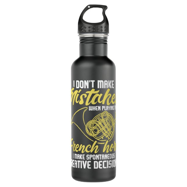 Spontaneous Creative Decisions - French Horn Frenc 710 Ml Water Bottle (Front)