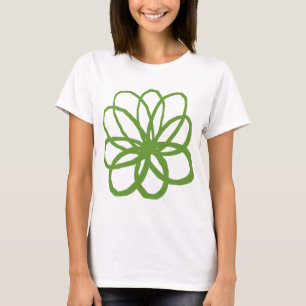 Spontaneous Flower - Avocado Green T-Shirt
