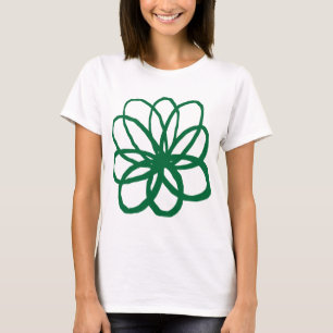 Spontaneous Flower - Forest Green T-Shirt