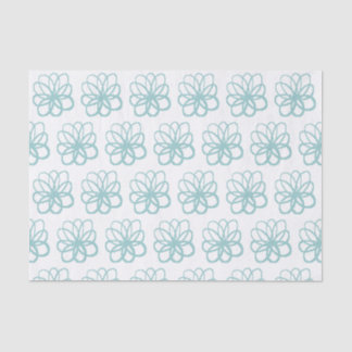 Spontaneous Flower - Light Blue Green Tissue Paper
