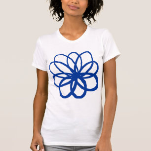 Spontaneous Flower - Navy Blue T-Shirt