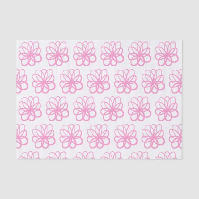 Spontaneous Flower - Pink Tissue Paper (Front)