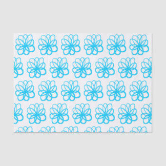 Spontaneous Flower - Sky Blue Tissue Paper