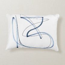 Spontaneous Line Drawing Pillow