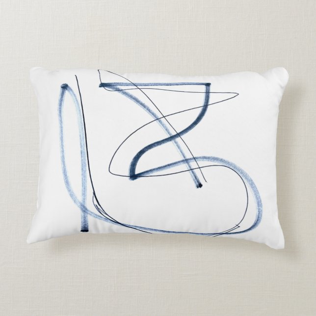 Spontaneous Line Drawing Pillow (Back)