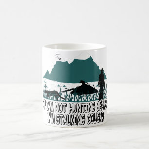 Spoof cougar hunter coffee mug