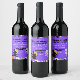 Spook-tacular Custom Wine Labels for Halloween!