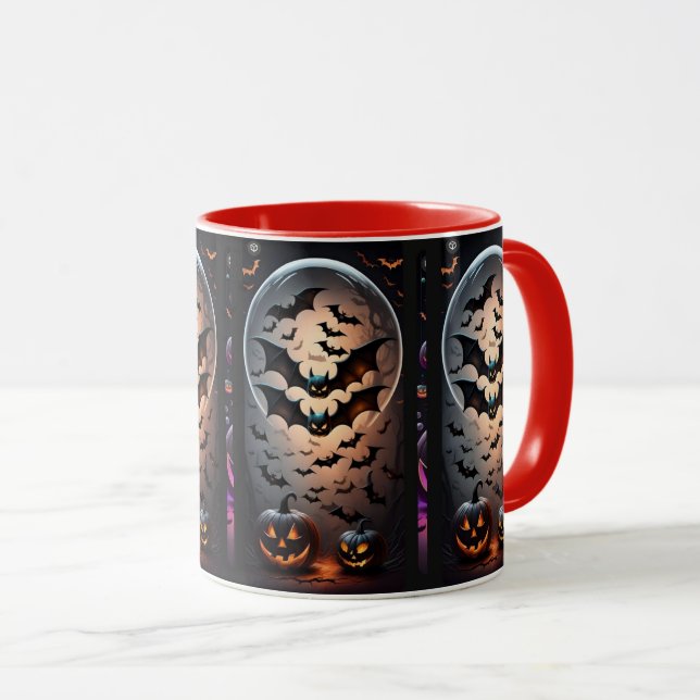 🎃 Spook Up Your Sips with Our Halloween Combo Mug (Front Right)