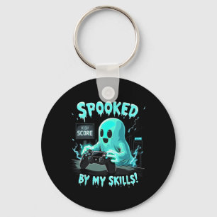 Spooked Cute Ghost Halloween Spooky Season Keychain