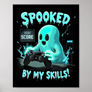 Spooked Cute Ghost Halloween Spooky Season Poster