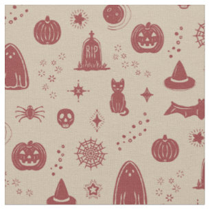 Spookie Things Pattern - Dove + Ruby Fabric