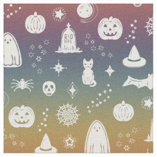 Spookie Things - Rainbow Sunset + Snow Fabric