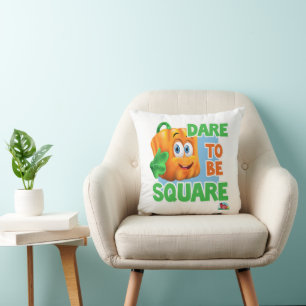 Spookley the Square Pumpkin DARE TO BE SQUARE! Throw Pillow