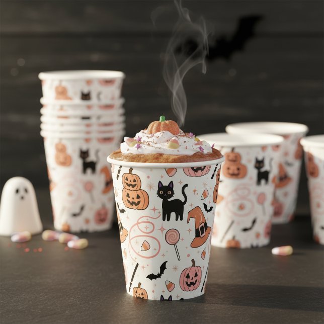 Spooks & Spells Halloween Magic Pattern ID1327 Paper Cups (Creator Uploaded)