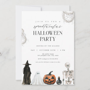 Spooktacular Adult Halloween Party Invitation