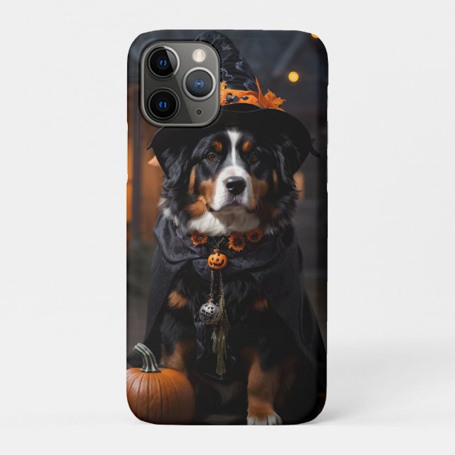 Spooktacular Bernese Dog: A Halloween Howl-o-Ween Case-Mate iPhone Case (Back)
