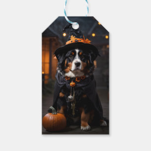 Spooktacular Bernese Dog: A Halloween Howl-o-Ween Gift Tags