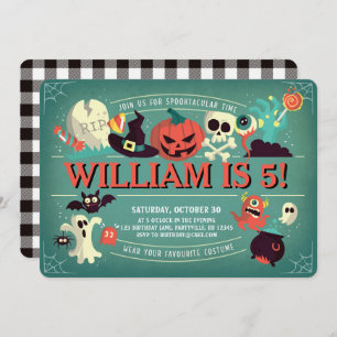 Spooktacular Birthday Party Invitation
