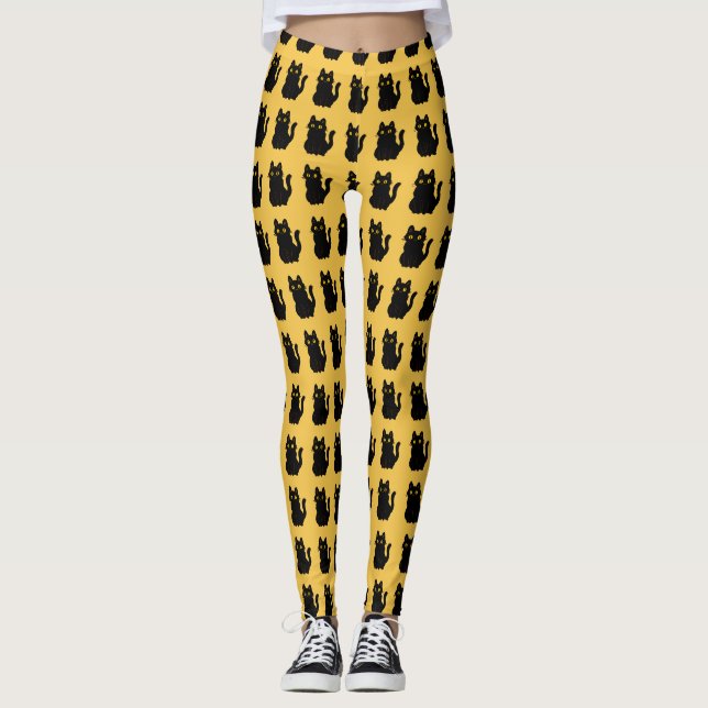 Spooktacular Cat Leggings  (Devant)