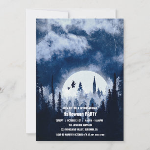 Spooktacular Dark Haunted House Halloween Party I Invitation