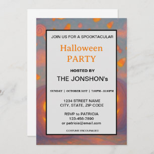 Spooktacular Dark Haunted House Halloween Party I Invitation