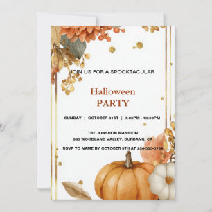 Spooktacular Dark Haunted House Halloween Party I Invitation