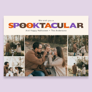 Spooktacular Funny Halloween Photo Holiday  Card