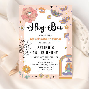 Spooktacular Ghost Halloween Girl Birthday  Invitation