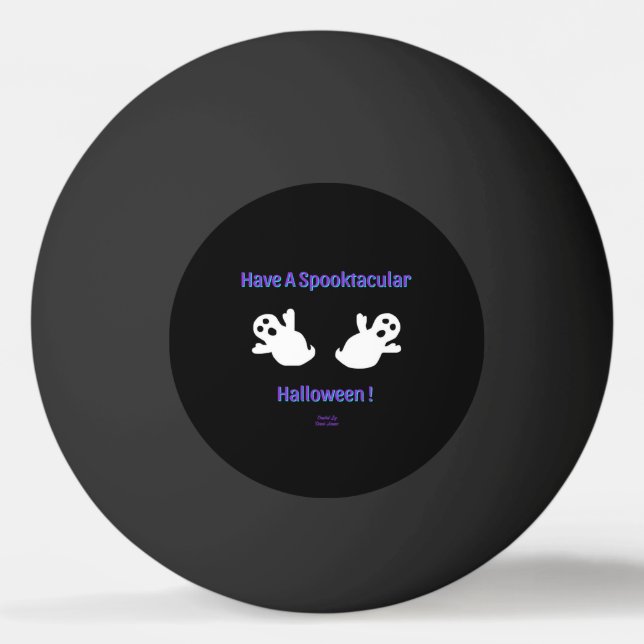 Spooktacular Ghosts Ping Pong Ball (Front)