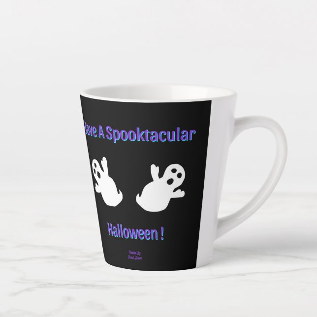 Spooktacular Ghosts Small Latte Mug (Right)