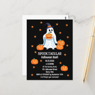Spooktacular Halloween Bash Kids' Postcard