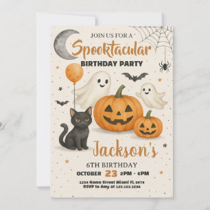 Spooktacular Halloween Birthday Invitation