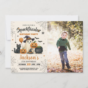 Spooktacular Halloween Birthday Invitation