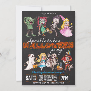 Spooktacular Halloween Birthday Invitation