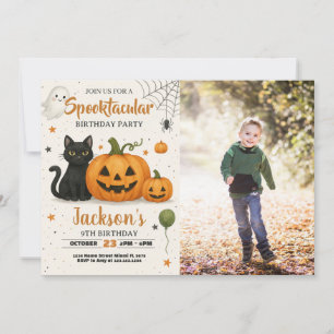 Spooktacular Halloween Birthday Invitation