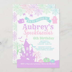Spooktacular Halloween Birthday Invitation