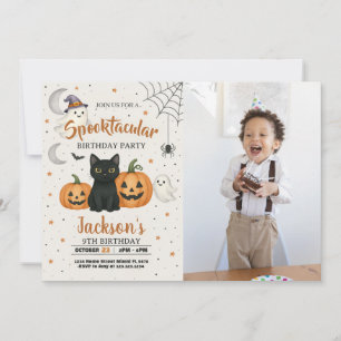 Spooktacular Halloween Birthday Invitation
