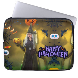 Spooktacular Halloween Birthday invitation Laptop Sleeve