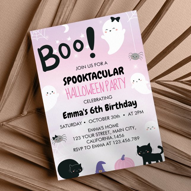 Spooktacular Halloween Birthday Party Invitation (Creator Uploaded)