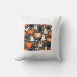 "Spooktacular Halloween Cushion" Throw Pillow